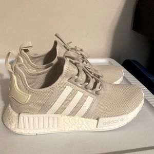 Adidas NMD boost, Sand white, mens size 8, woman 9